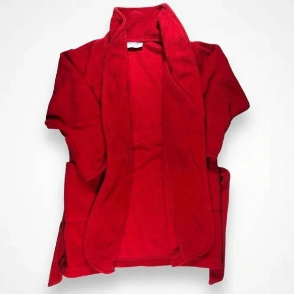 Please  Mum Red Fleece Robe - Picture 3 of 6